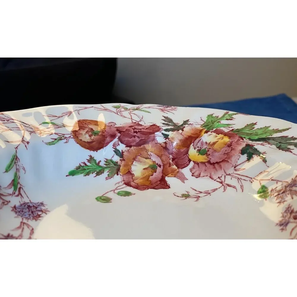 Set of 4 Royal Doulton Sherborne D.5915 Round Serving Bowl Floral Bone China
